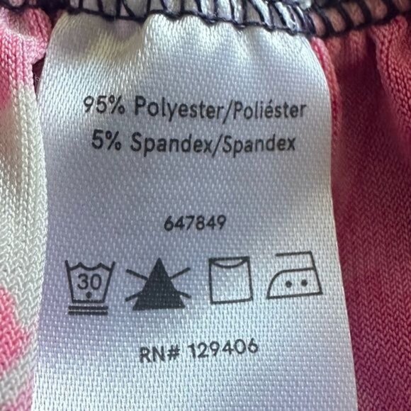 NWOT VENUS Navy & Pink Floral Bodycon Dress V-Back Cutout Plus Sz 1X - Picture 8 of 8